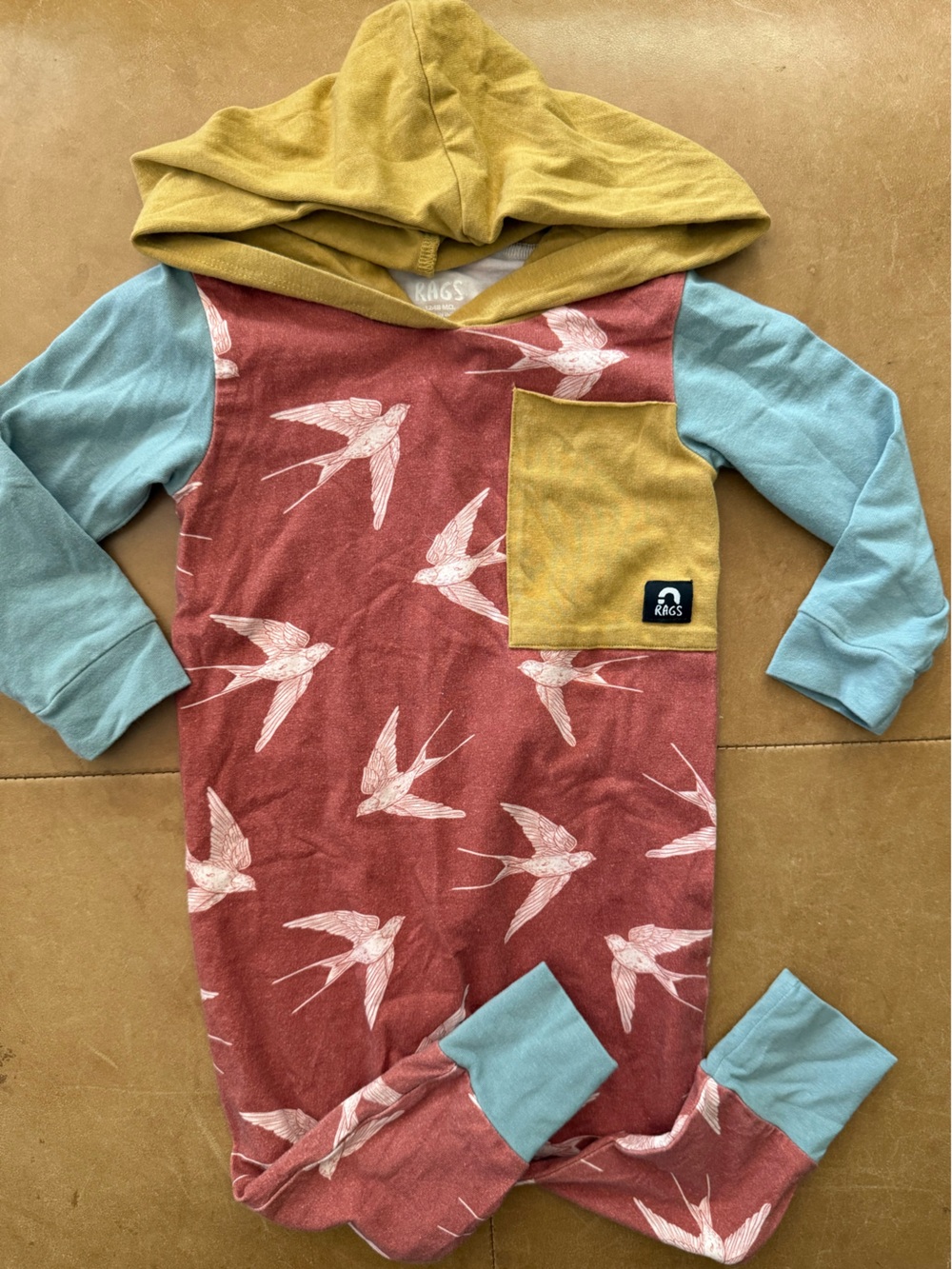 Rags Hooded Jumpsuit 12-18M
